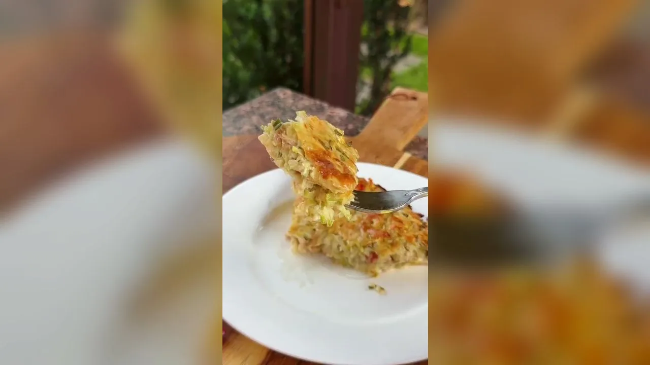 Кабачкова фритата з тунцем