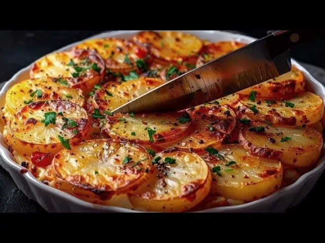 Картопляна запіканка з куркою, беконом і сюрпризом всередині