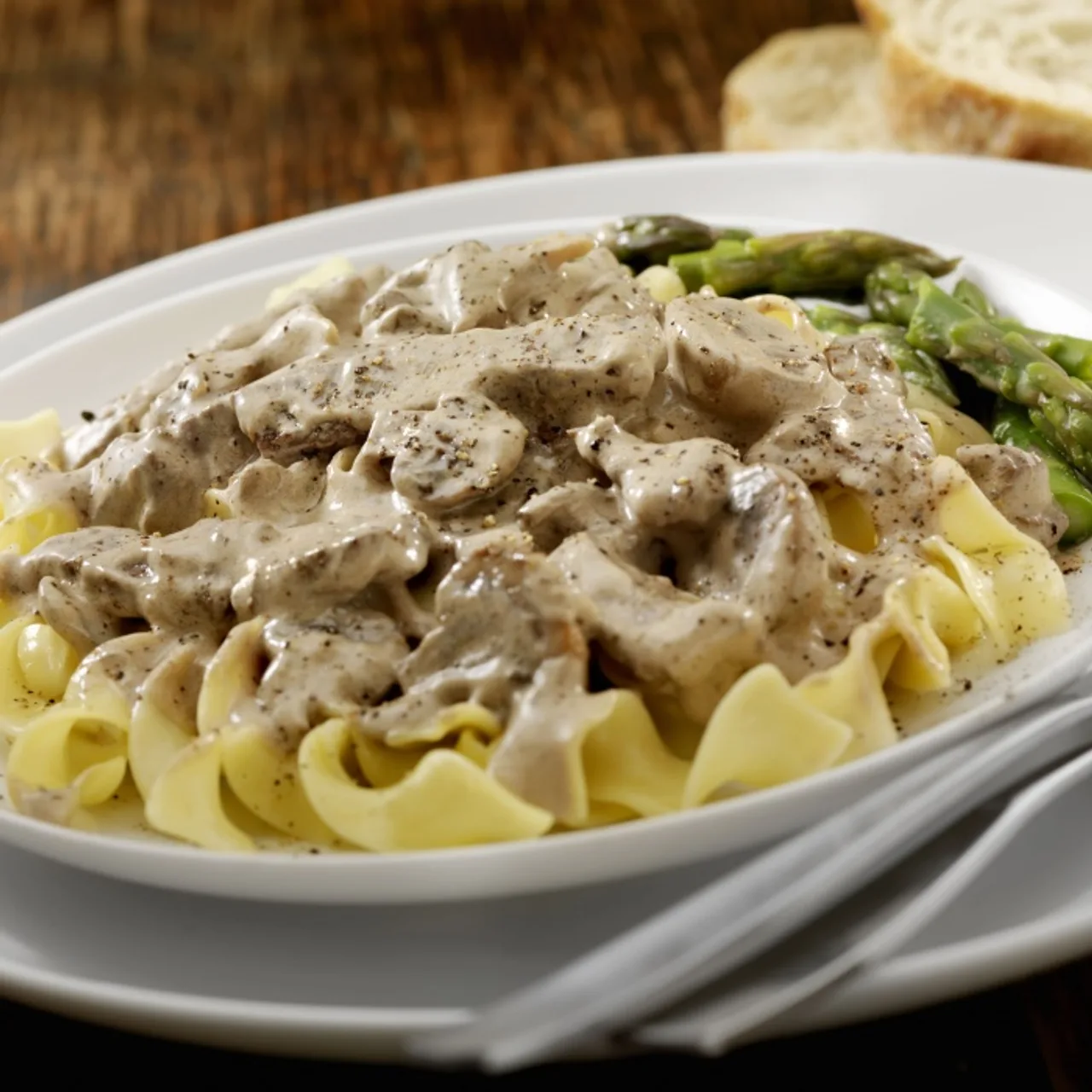 Beef stroganoff