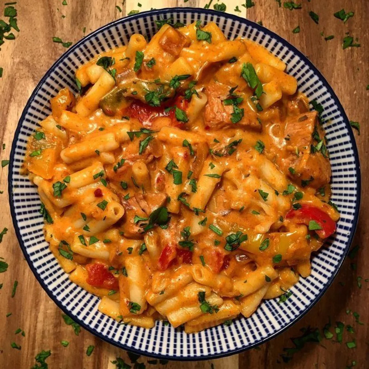 Chicken Fajita Mac and Cheese