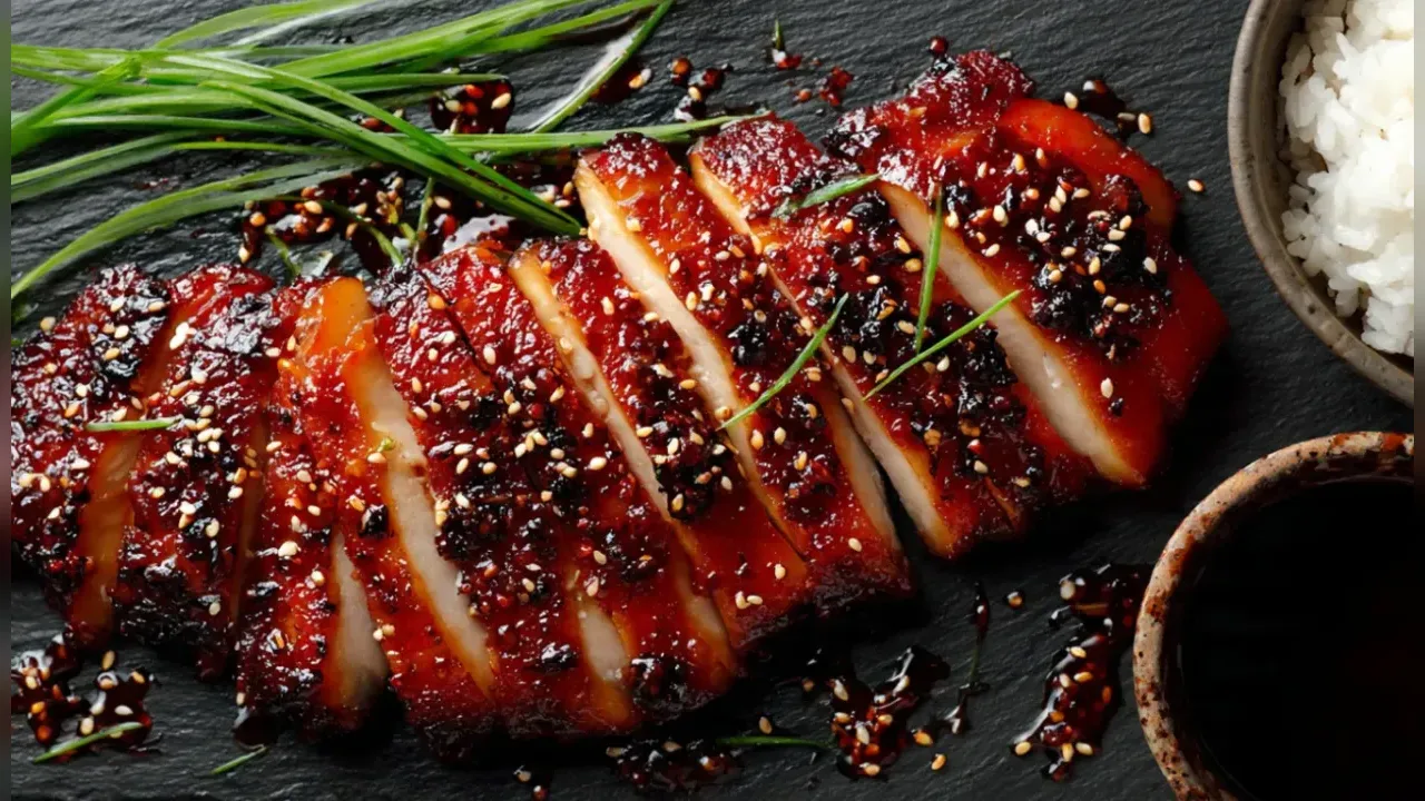Куряче «чар сію» з липкою глазур'ю